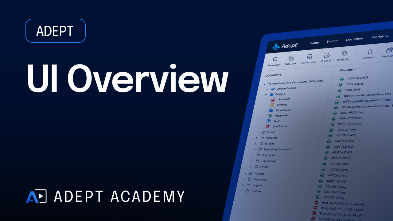 Adept Desktop Client UI Overview